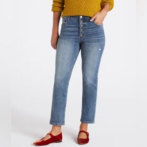 KFTK High Rise Rachel Fab Ab Mom Jean